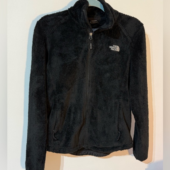 The North Face Black Teddy Bear Fleece Zip Jacket Womens size Medium - Picture 1 of 5
